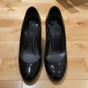 D&G leather heels
